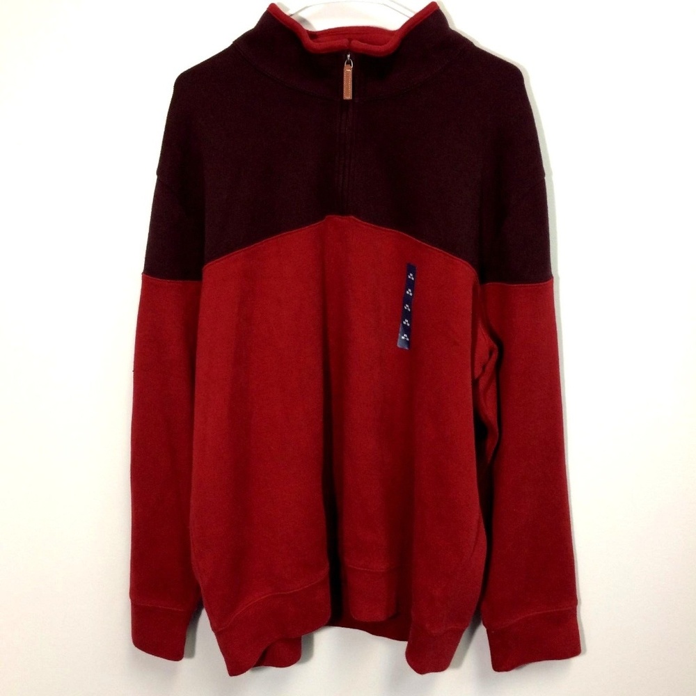 NWT Lands End Half Zip Mock Neck Sweater XXL